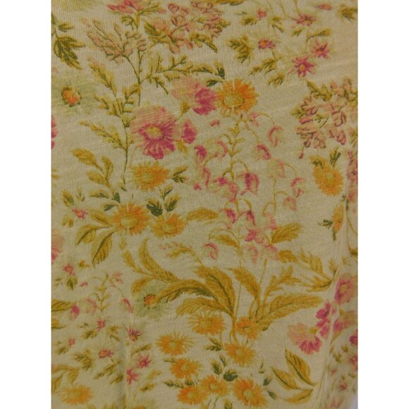 Old Navy Green Floral Scoop Neck Everywear Tee Boho Witch M - Picture 4 of 12